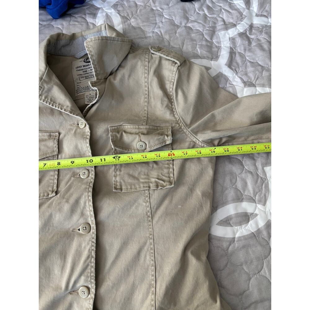Lucky Brand Utility Khaki Jacket Medium - Picture 7 of 7